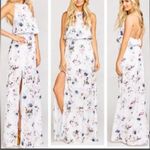 Show Me Your Mumu NWT Bouquet Beauty White Floral Heather Halter Dress Small Photo 1