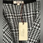 Mary Firenze Italy Houndstooth Shawl Collar‎ Buckle Front Jacket Blazer Size L Black Size L Photo 2