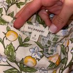 Blu Pepper Citrus Floral Ruffle Maxi Dress - Green and Yellow Floral Photo 2