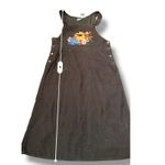 Disney  Vintage Corduroy Jumper Dress Sz Large Brown Winnie the Pooh Embroidered Photo 13