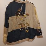 Indigo Moon Size 1X Cotton Patchwork Vintage Embroidery Wooden Buttons Neutral Black Photo 1