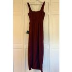 Lulus  NWT glamorous disposition burgundy ruched maxi dress small Photo 5