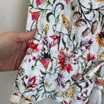 J.Jill Eyelet Peplum Tank Top White Sleeveless Tie Waist Size Small Photo 5