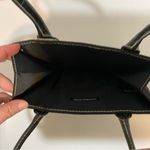 Victoria's Secret Black Handbag with Faux Leather Flower Keychain Small Photo 4