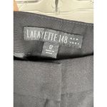 Lafayette 148 New York Black Wool Spandex Bootcut Dress Pants Women's Size 12 Photo 2