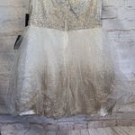 Lulus Dress Medium Sparkling White Tulle Ballerina Dream Cream Gold Skater Dress Photo 5
