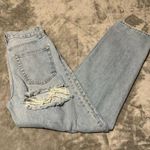 BDG Light Blue Ripped High Rise Baggy Boyfriend Jeans Photo 0