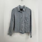 Rails  Blue DANA MINI CHECK 100% Tencel Lyocell‎ Button Front size medium Photo 2