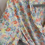 Old Navy * Floral Wrap Top - Size L Tie Closure Summer Cropped Ruffle Spring Photo 1