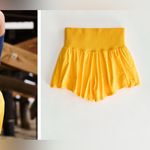 Free People NWT FP Movement Carpe Diem Shorts - solar power yellow - Medium Photo 6