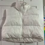 Amazon Women’s White Cropped Puffer Vest Photo 1