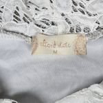 Altar'd State Gray White Lace Cowl Neck Tunic Dress Layered Size M Photo 2