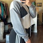 Hollister  Women Size X small Half Zip Cropped Top Black Gray Long Sleeve Sweater Photo 9