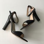 ZARA Barely There LEATHER SANDAL black minimalist Shoes Womens Size 40 2… Photo 0