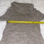 eight eight eight  tan turtleneck cowl neck tan long sweater woman’s small Photo 3