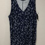 Lane Bryant NWT Dark Blue Floral Tank Top plus size 26/28 Photo 0
