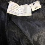 Sweelo Petite Vintage Black Short Sleeve Fully Beaded Silk Dress Size 6P Photo 3