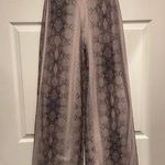 Boohoo NWT Wide Leg Snake Print Stretch Pants Photo 0
