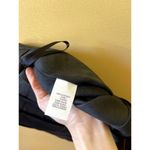 Anne Klein  Leather A Line Flare Skirt Black Size 4 Small Photo 7