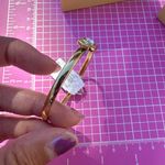 Michael Kors  Brass adjustable bracelet bangle MKJX8154710 diamond logo signature Photo 5