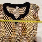 Y2K Cocomo top cream and Black Patterned Fabric, size M Yellow Size M Photo 2