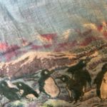 Vintage circle crinkle skirt penguin ocean pattern Large Cotton Zero brand Blue Photo 7