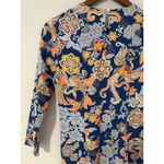 J. McLaughlin  Catalina Cloth Catalyst Floral Midi Dress Blue Orange EUC XS Basic Photo 8