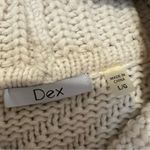 Cozy Cream Cable Knit Poncho Shawl Fall Winter Classy Elegant Dex Anthropologie Size L Photo 1