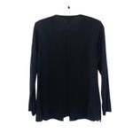 Misook Black Rhinestone Butterfly Closure Long Sleeve Cardigan Sweater Size S Photo 1