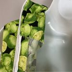 Handmade  Top Fruit Print Limes Sleeveless Darts‎ Zip-Back Retro Fit Green Zip-Up Photo 2