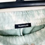 Talentless Sweatpants Womens Small Tiger Wash Blue Spruce Tie Dye Stripe Cotton Photo 3