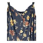 Torrid  Tank‎ Top Women 10 Black Floral Print Button Front Shirt Boho Festival Photo 4