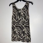 Dana Buchman  Black‎ and Cream Swirl Tank Top Zebra Photo 3