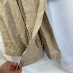 J.Jill  Love Linen Button Down DusterCoat JacketLightweight‎ Neutral Women Medium Photo 6
