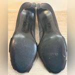 Mootsies Tootsies Black Twist Peep-Toe Heels Size 6.5 Photo 5
