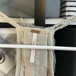 Free People  Cream Embellished Camisole Tank Top Photo 7