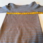 Anthropologie By  Boat Neck Bell Sleeve Sweater Size Small Gray/orange Stretch Photo 5