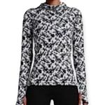 Nike  Hooded Pullover Pixel Print Pro Dri-Fit Athletic Top Sz M Long Sleeve Photo 2