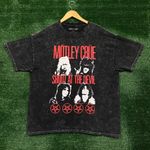 Motley Crue Shout At The Devil Heavy Metal Band Mineral Wash Tee XL Photo 0