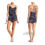 Dolce Vita Lattice Back Cover Up Romper Dusk M Blue Navy Size M Photo 2