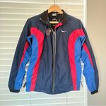 Nike Vintage 90s  Team USA Full Zipper Trench Coat Sport Jacket Women Sz XS Blue Photo 1