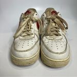 Nike Air Force 1 sneakers white red casual collegiate women’s size 7.5 Photo 1