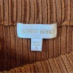 RONNY KOBO Laine Pleated Shimmer Knit Midi Maxi Skirt Size Small Orange Photo 4