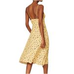 Amanda Uprichard  Amory Sleeveless floral print yellow side slit midi Dress Photo 6
