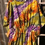 Riviera Sun Colorft Swim Cover Up Caftan Sz Free Plus Green Photo 9