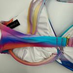 La Blanca Bikini Top Size 10 NEW Sunset Shores Over The Shoulder Underwire NWOT Photo 12