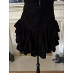 Forever 21 Dress Stretch Velvet Mini Coquette XL Black Goth Fairy Whimsigoth Photo 9