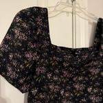 Madewell Hopewell Puff-Sleeve Crop Top in Blurred Ikat Photo 3