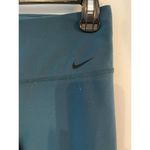 Nike Women's DRI FIT Running Size Small Athletic Work-Out Pants Turquoise Capri Photo 2