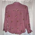 Anthropologie "County Fair" Embroidered Hot Air Balloon Button Down Top 4P Photo 9